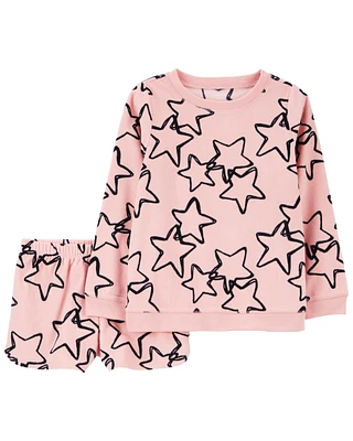 2-Piece Stars Fleece Pyjamas
