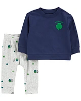 Baby 2-Piece St. Patrick's Day Top & Pant Set