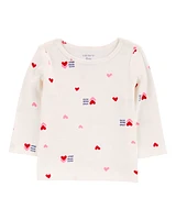 Baby 3-Piece Heart Print Jumper Set