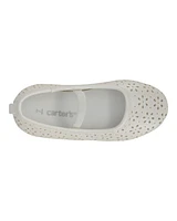 Toddler Floral Ballet Flats - White