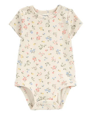 Baby Floral Short-Sleeve Bodysuit