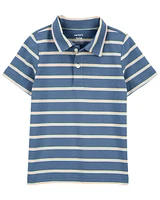 Striped Jersey Polo