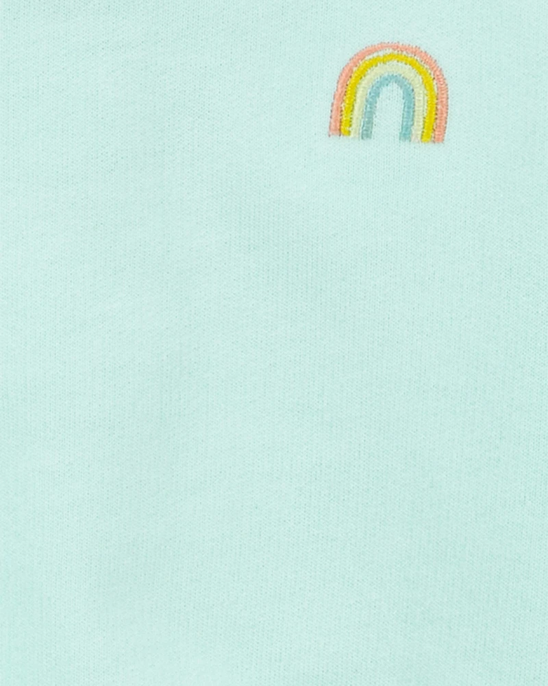 2-Piece Rainbow Sweatshirt & Short Set