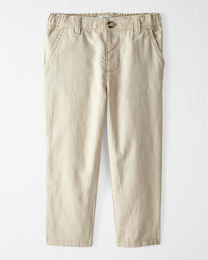 Toddler Linen Pants Made with Organic Cotton