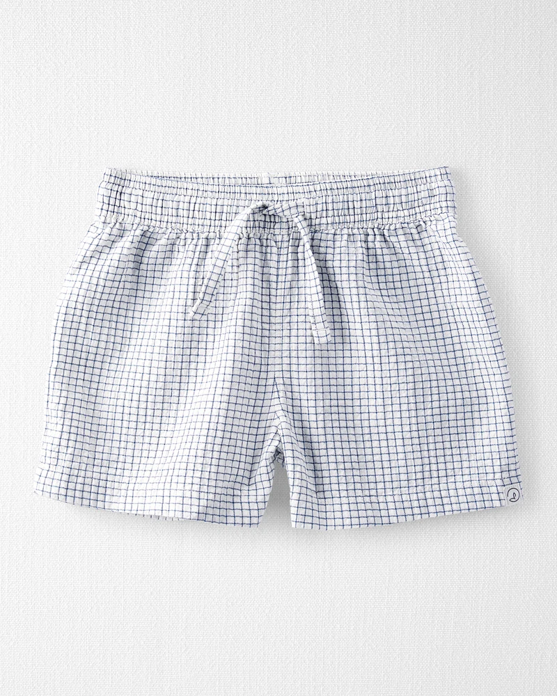 Toddler 2-Piece Organic Cotton Gauze Checkered-Print Set