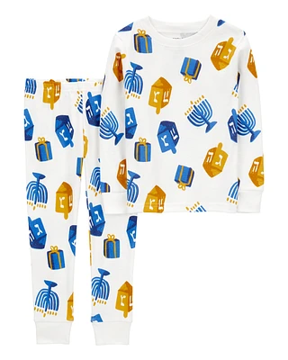 Baby 2-Piece Hanukkah 100% Snug Fit Cotton PJs