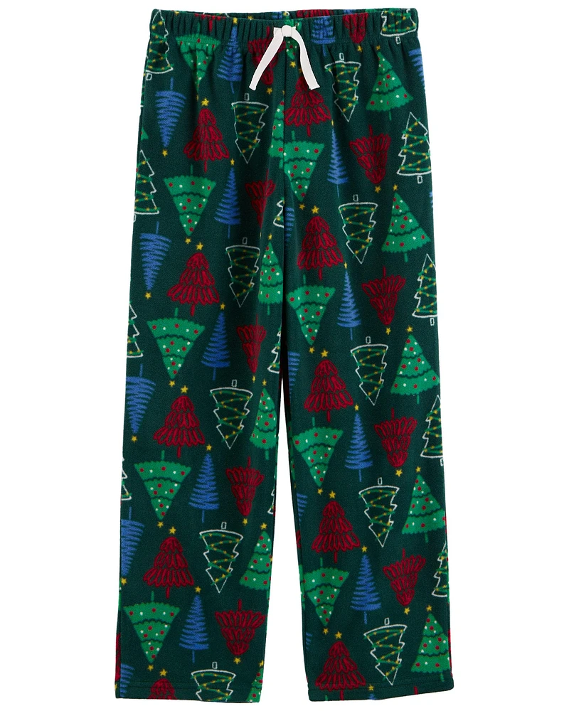 Kid Christmas Tree Pull-On Fleece Pyjama Pants