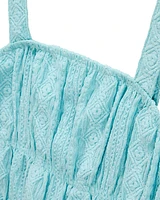 Kid Ruched Textured Tank