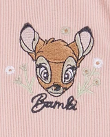 Toddler 2-Piece Bambi Flutter-Sleeve & Bike Short Set - Pink