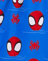 Toddler 2-Piece Spider-Man Rashguard & Swim Trunk Set