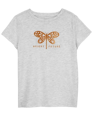 Kid Glitter Dragonfly Graphic Tee