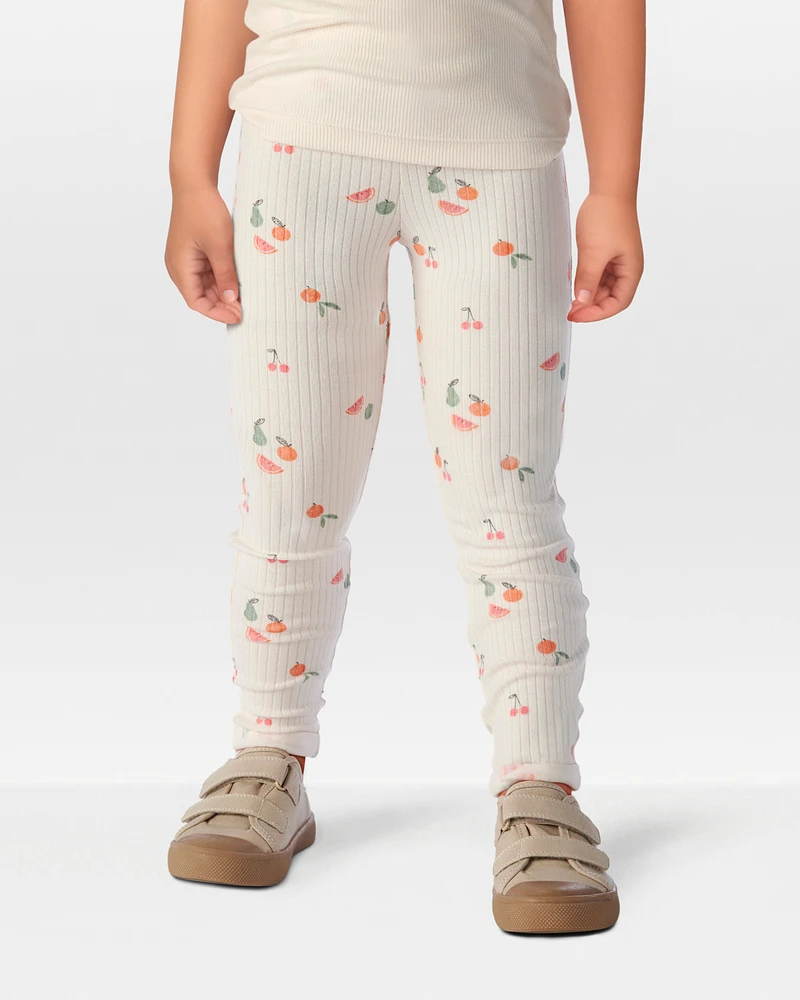 Toddler 2-Pack Organic Cotton Rib Leggings
