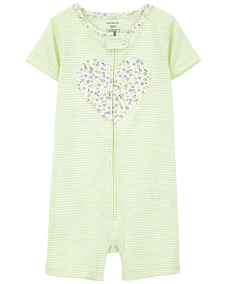 1-Piece Heart 100% Snug Fit Cotton Romper Pyjamas