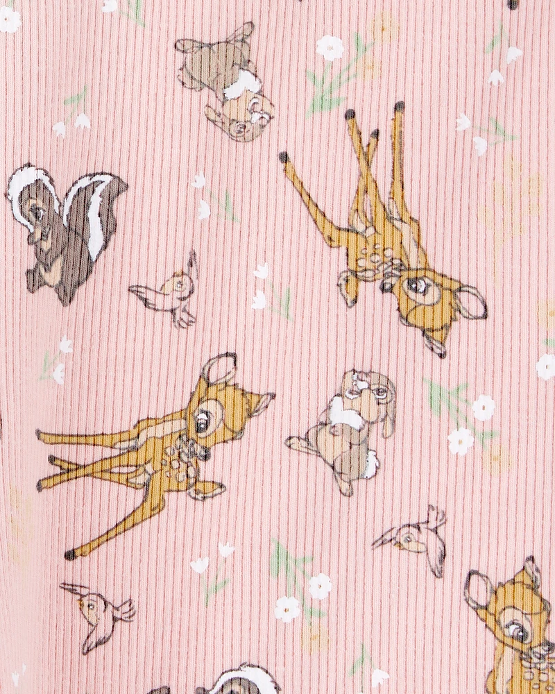 Toddler 2-Piece Bambi Flutter-Sleeve & Bike Short Set - Pink