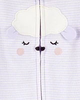 Lamb 2-Way Zipper Cotton Sleeper