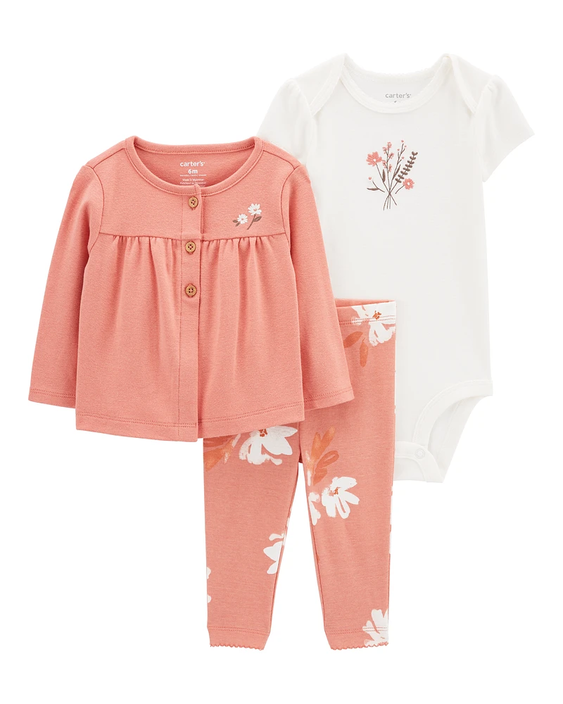 Baby 3-Piece Little Cardigan Set