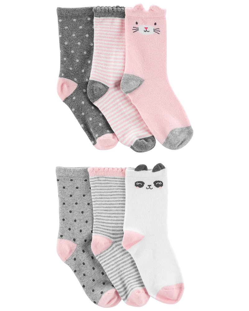 Kid 6-Pack Critter Socks