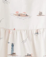 Baby Organic Cotton Coastal-Print Dress