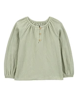 Baby Gauze Long-Sleeve Top