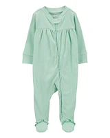 Baby Textured 2-Way Zip Sleeper Pyjamas