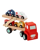 Toddler Wooden Rescue Car Carrier