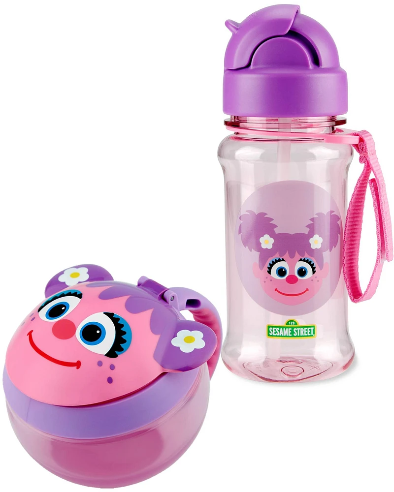 Sesame Street Snack Cup & Straw Bottle Set