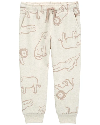 Baby Pull-On Animal Print Fleece Pants