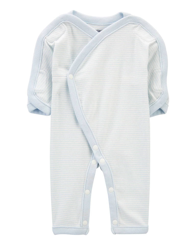 Baby Preemie Striped Cotton Sleeper