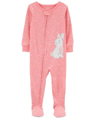 Carter's Toddler Girl 1-Piece Footed Bunny Pyjamas