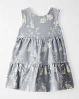 Baby Organic Cotton Bunny-Print Dress