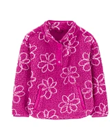 Kid Floral Sherpa Pullover