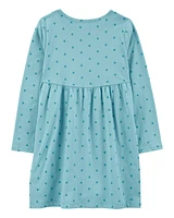 Kid Heart Long-Sleeve Jersey Dress