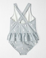 Toddler Recycled Seagull-Print Swimsuit