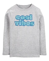 Kid Cool Vibes Long-Sleeve Tee - Grey