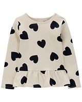 Kid Heart Peplum Jersey Tee