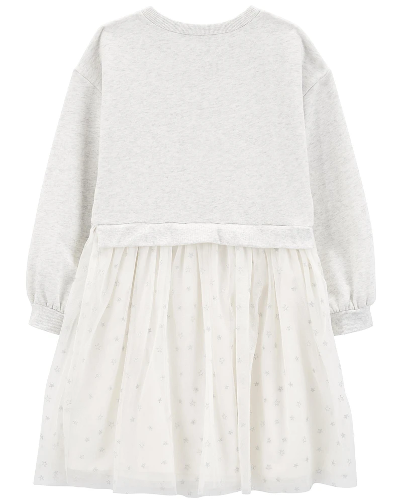 Kid Long-Sleeve Fleece Dress