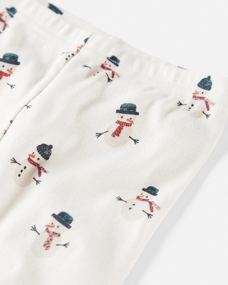 Baby Organic Cotton Pyjamas Set Snowman