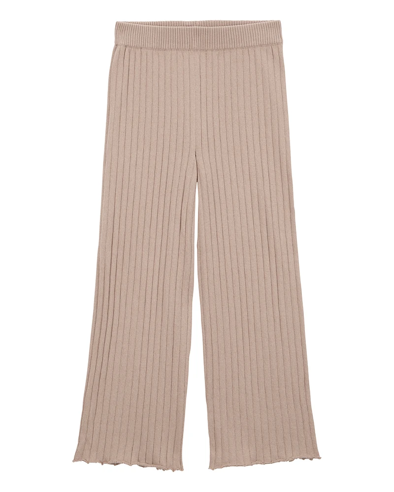 Kid Sweater Knit Pull-On Flare Pants