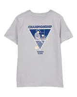 Kid Tennis Short-Sleeve Graphic Tee - Grey