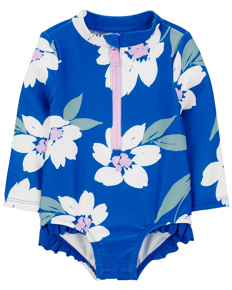 Baby Floral 1-Piece Rashguard