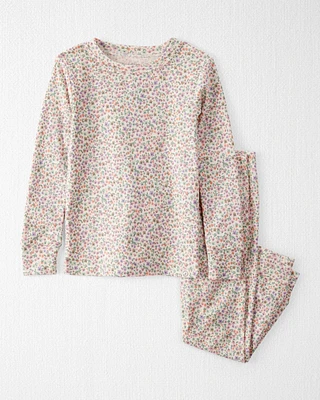 Toddler Floral Print Organic Cotton 2-Piece Pyjamas