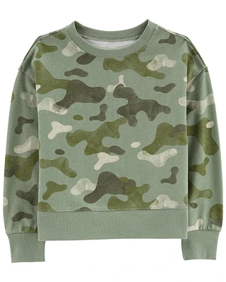 Camo French Terry Top