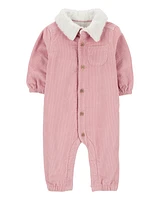 Baby Corduroy Sherpa Jumpsuit