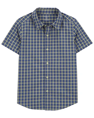 Plaid Button-Down Shirt