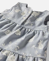 Baby Organic Cotton Bunny-Print Dress