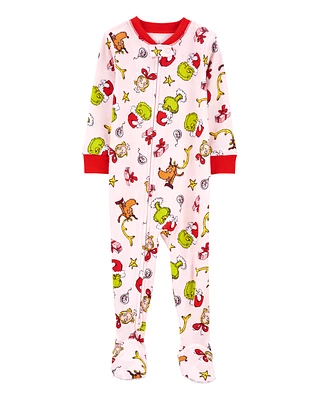 Baby 1-Piece Christmas Grinch 100% Cotton Footie Pyjamas