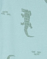 Toddler Boy 2-Piece Alligator Print 100% Snug Fit Cotton Pyjamas