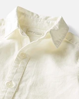 Toddler Linen Button-Front Shirt
