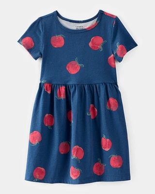 Toddler Apple Print Dress