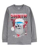 Kid Santa Dinosaur Graphic Tee